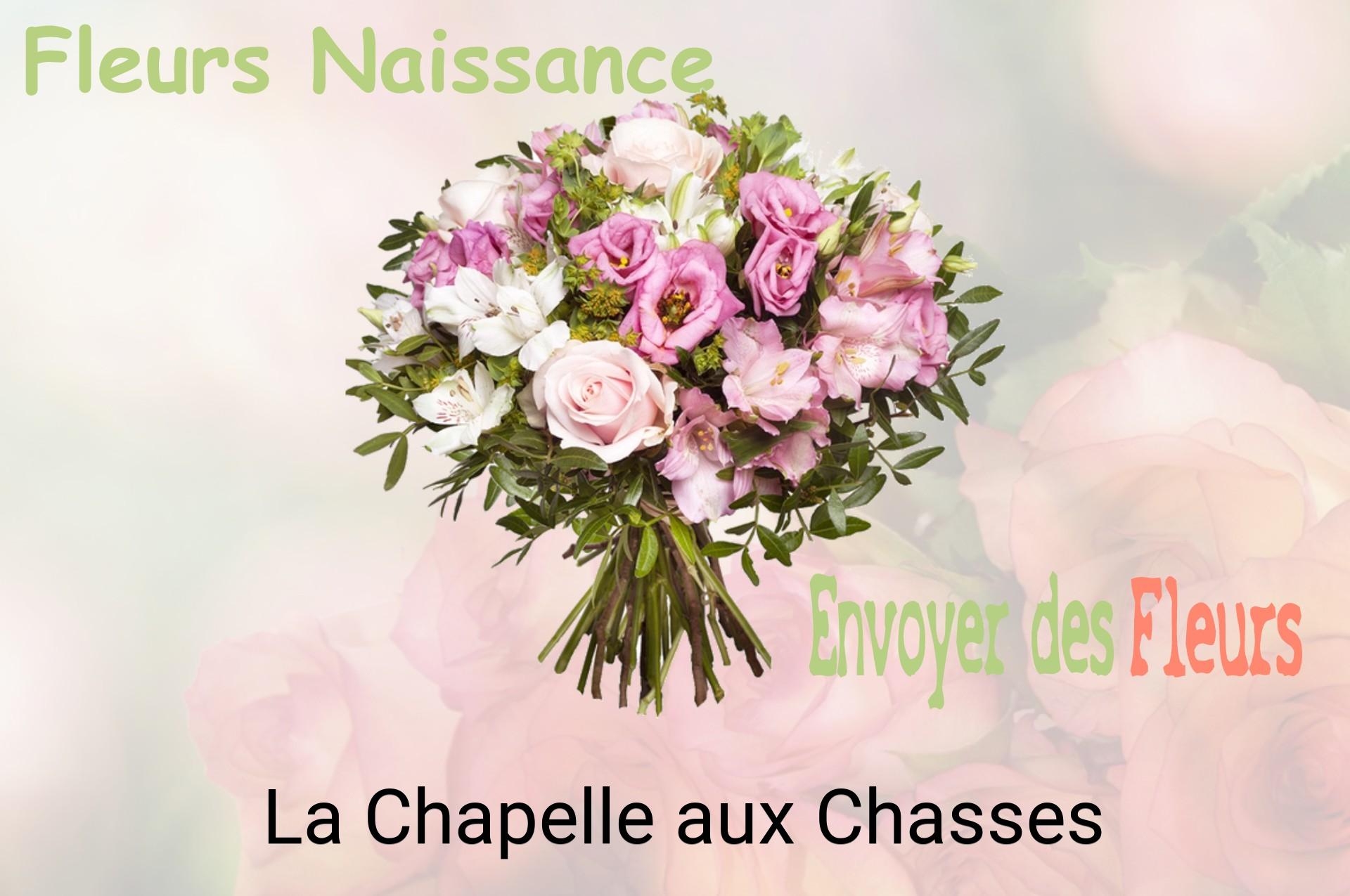 Bouquet de fleurs de naissance livré à La Chapelle-aux-Chasses